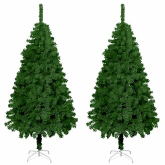 Huwena 2 Pcs Christmas Tree Artificial Christmas Pine Tree